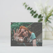 Carte Postale Simple et élégante photo de douche de mariée virtu (Debout devant)