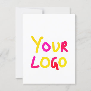 Carte Postale simple et minimal ajoutez votre logo/votre design