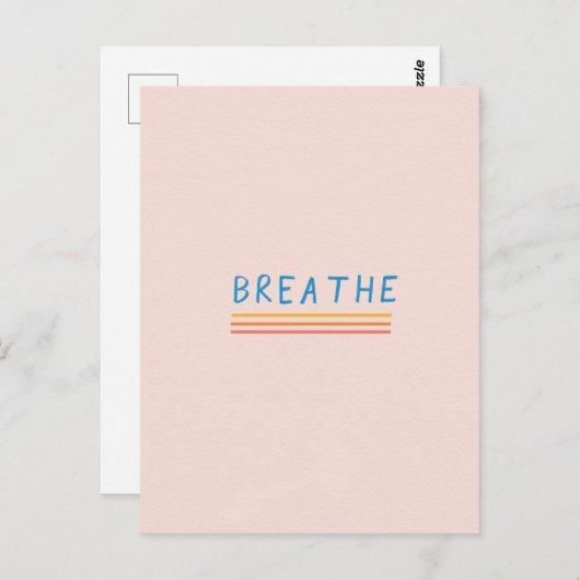 Carte postale simple et moderne (Devant / Derrière)