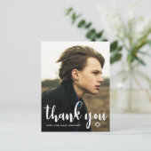 Carte Postale Simple Étoile de David Photo de remerciement pour  (Debout devant)