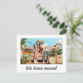 Carte Postale Simple Faire-part de déplacement personnalisé mini (Debout devant)