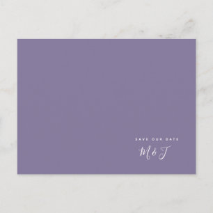 Carte Postale Simple Faire-Part de Mariage Lavande
