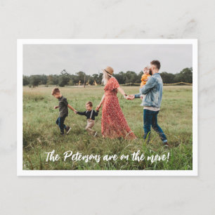 Carte postale simple Faire-part mobile photo famil