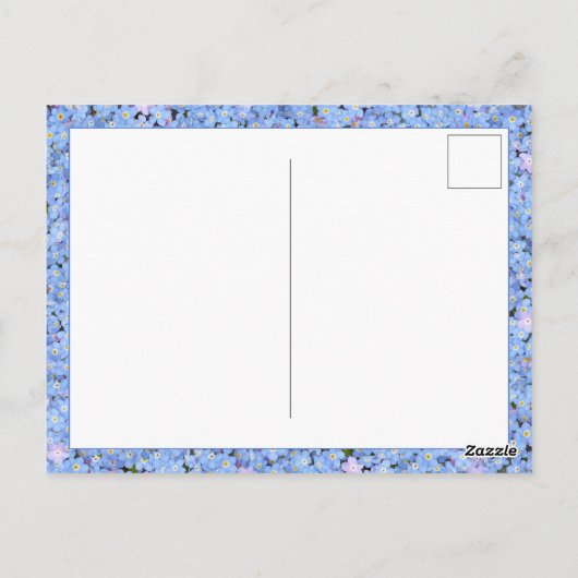 Carte Postale simple Forget-me-not-Merci (Dos)