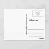 Carte Postale Simple Graduation Enregistrer La Date Grad Photo C (Dos)