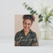 Carte Postale Simple graduation merci photo (Debout devant)