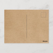 Carte Postale Simple guirlande florale rustique remerciement d'a (Dos)