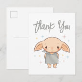 Carte Postale Simple Harry Potter - Baby Shower Dobby Merci (Devant / Derrière)