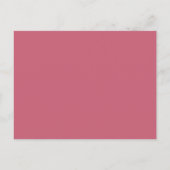 Carte Postale Simple Magenta Pink Script Photo Mariage Merci (Dos)