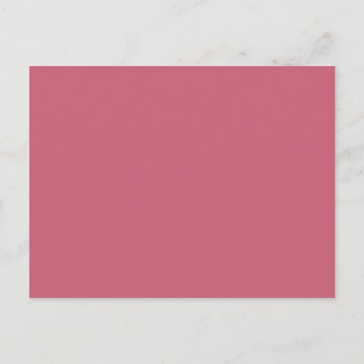 Carte Postale Simple Magenta Pink Script Photo Mariage Merci (Dos)