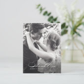 Carte postale simple Mariage Merci (Debout devant)