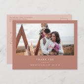 Carte Postale Simple mariage minime merci photo (Devant / Derrière)