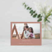 Carte Postale Simple mariage minime merci photo (Debout devant)