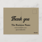 Carte Postale Simple merci ajouter des détails sur le nom de l'e (Dos)