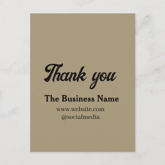 Carte Postale Simple merci ajouter des détails sur le nom de l'e (Devant)