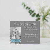 Carte postale simple "MERCI BEAUCOUP" (Debout devant)