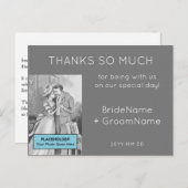 Carte postale simple "MERCI BEAUCOUP" (Devant / Derrière)