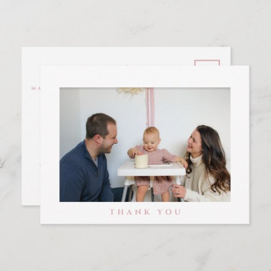 Carte postale simple Merci d'anniversaire (Devant / Derrière)