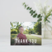 Carte postale simple Merci de diplôme masculin (Debout devant)