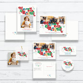 Carte postale simple Merry & Bright Photo Holiday