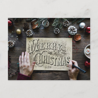 Carte Postale Simple Merry Christmas
