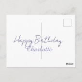 Carte Postale SIMPLE MINIMAL.CUTIE AJOUTEZ LE NOM DE BÉBÉ joyeux (Dos)