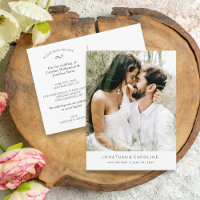 Simple minimal grand mariage photo Enregistrer la