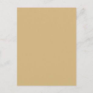 Carte Postale simple minimaliste couleur unie personnalisé orang
