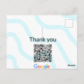 Carte Postale Simple minimum q r code ajouter logo code d'analys (Dos)