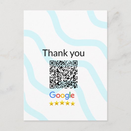 Carte Postale Simple minimum q r code ajouter logo code d'analys (Devant)