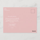 Carte Postale Simple Moderne 3 Photo Collage Bébé Photo Merci (Dos)