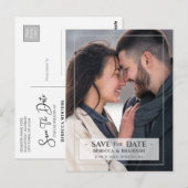 Carte Postale Simple, moderne et élégant | Réservez la date (Devant / Derrière)