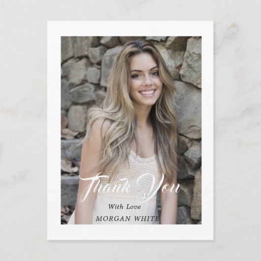 Carte Postale Simple Moderne Graduation Virtuelle Photo Invitati (Devant)