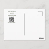 Carte Postale Simple Moderne Imprimable Enregistrez La Date (Dos)