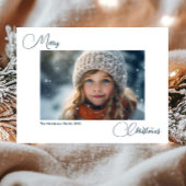 Carte Postale Simple moderne Joyeux Noël 1 Photo