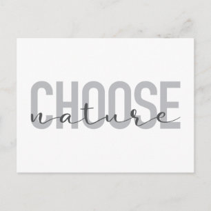 Carte Postale Simple, moderne, urbain, design cool Choisir Natur