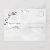 Carte Postale Simple moderne Vacances Aquarelle Vert 6-Photo (Dos)