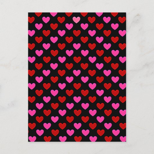 Carte Postale Simple Motif de coeur moderne (Devant)