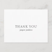 Carte Postale Simple noir et blanc minimal moderne (Devant)