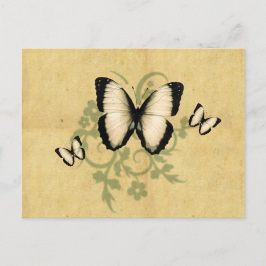 Carte postale simple papillon (Devant)