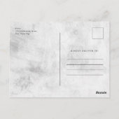 Carte Postale Simple Photo de Mémorial de Funérailles (Dos)