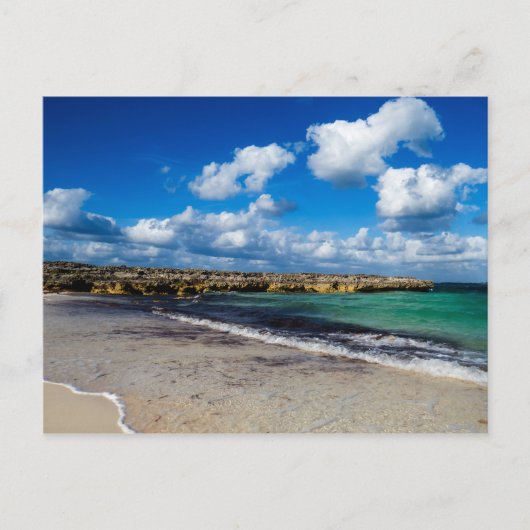 Carte Postale Simple photo de plage tropicale (Devant)