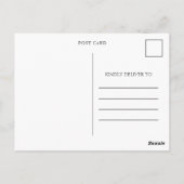 Carte Postale Simple Photo Graduate Faire-part 2022 Noir (Dos)