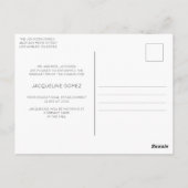 Carte Postale Simple Photo Graduation 2022 Faire-part (Dos)