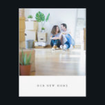 Carte Postale Simple photo minimaliste Nous avons déplacé l'adre<br><div class="desc">Simple photo minimaliste Nous avons déménagé Accueil Adresse Carte postale</div>