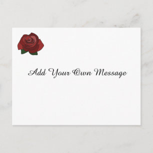 Carte postale simple Red Rose