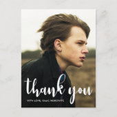 Carte Postale Simple remerciement Bar Mitzvah Étoile de David Ph (Devant)