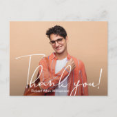 Carte Postale Simple Remerciement de Diplôme Photo (Devant)