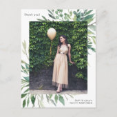 Carte Postale Simple Remerciement de fin d'études avec une photo (Devant)