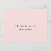 Carte Postale Simple rose minimaliste moderne (Devant)